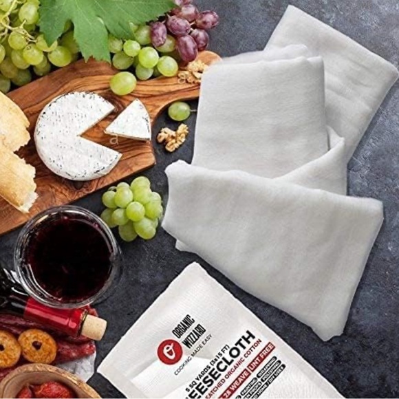 Organic Wizzard Cheesecloth. 100% Unbleached Organic Cotton. 5 Sq Yards. NEW! - Picture 3 of 10